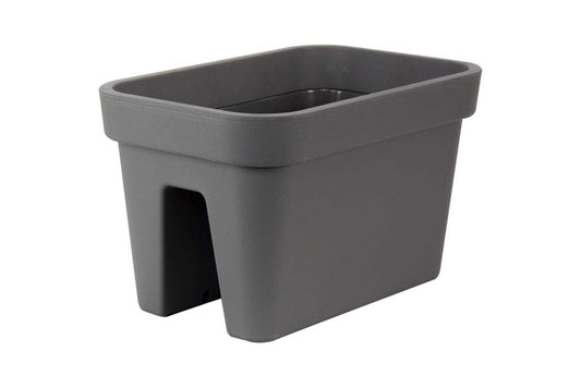 Parkside Taupe Railing Flower Pot