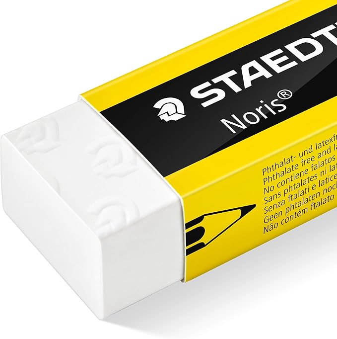 STAEDTLER 526 N-S1BK Noris Eraser & Single-Hole Sharpener (Pack of 2 Pieces)