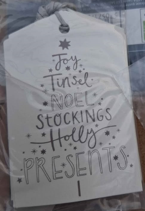 Christmas Text Gift Tags