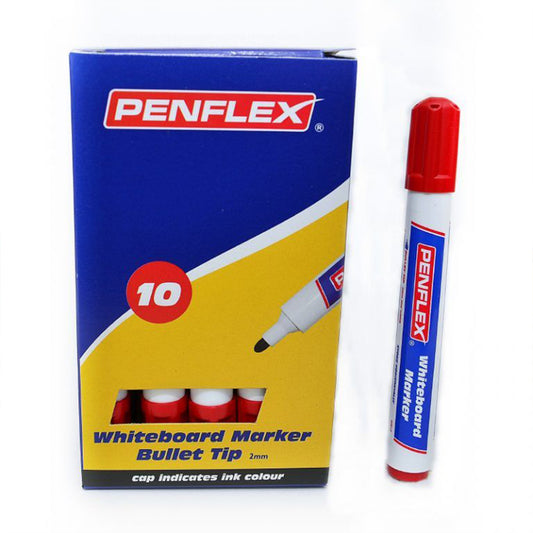 Box 10 Penflex WB15 Drywipe Markers Bullet Tip