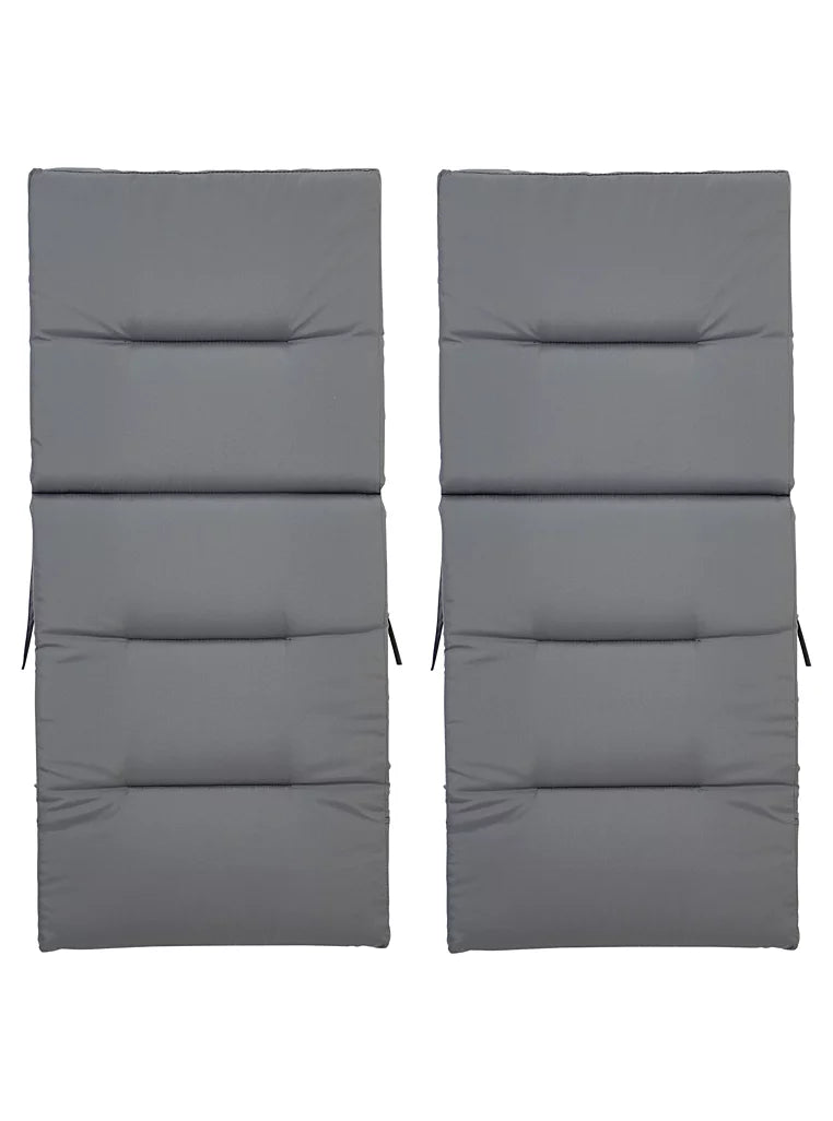 Miami 6 Piece Charcoal Patio Set with Charcoal Cushion Packs