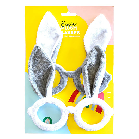 Easter Bunny Plush Glasses x 2