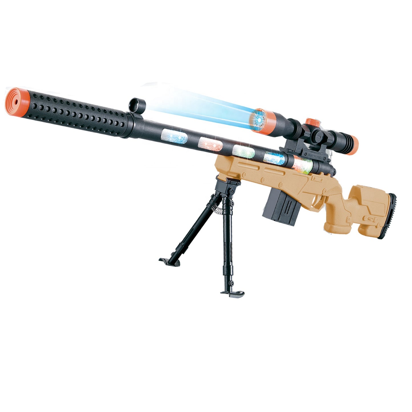 Sniper Rifle Toy Electric Flash Gun Lights & Sound Best fun for Kids