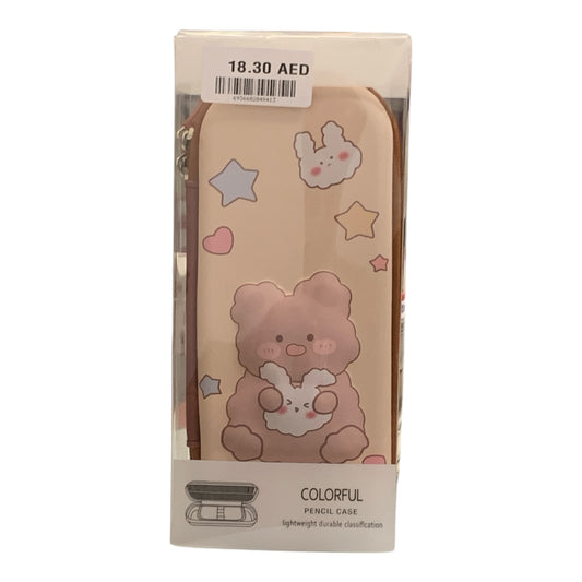 Beige Little Bear Pencil Case