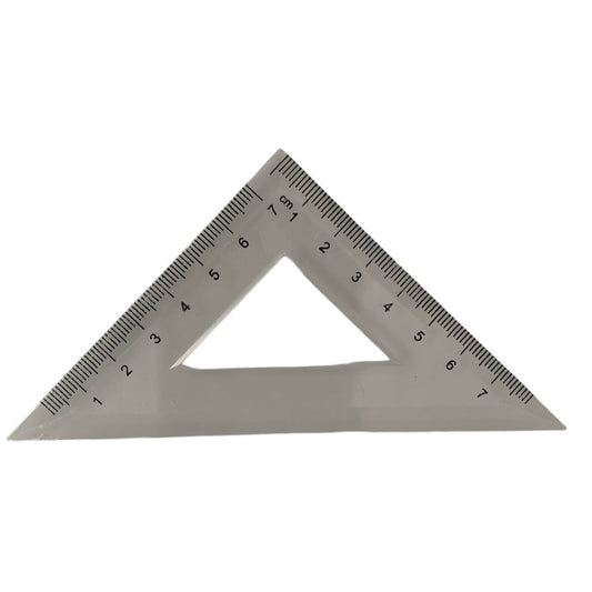 Durable Plastic Triangle Ruler - 7cm