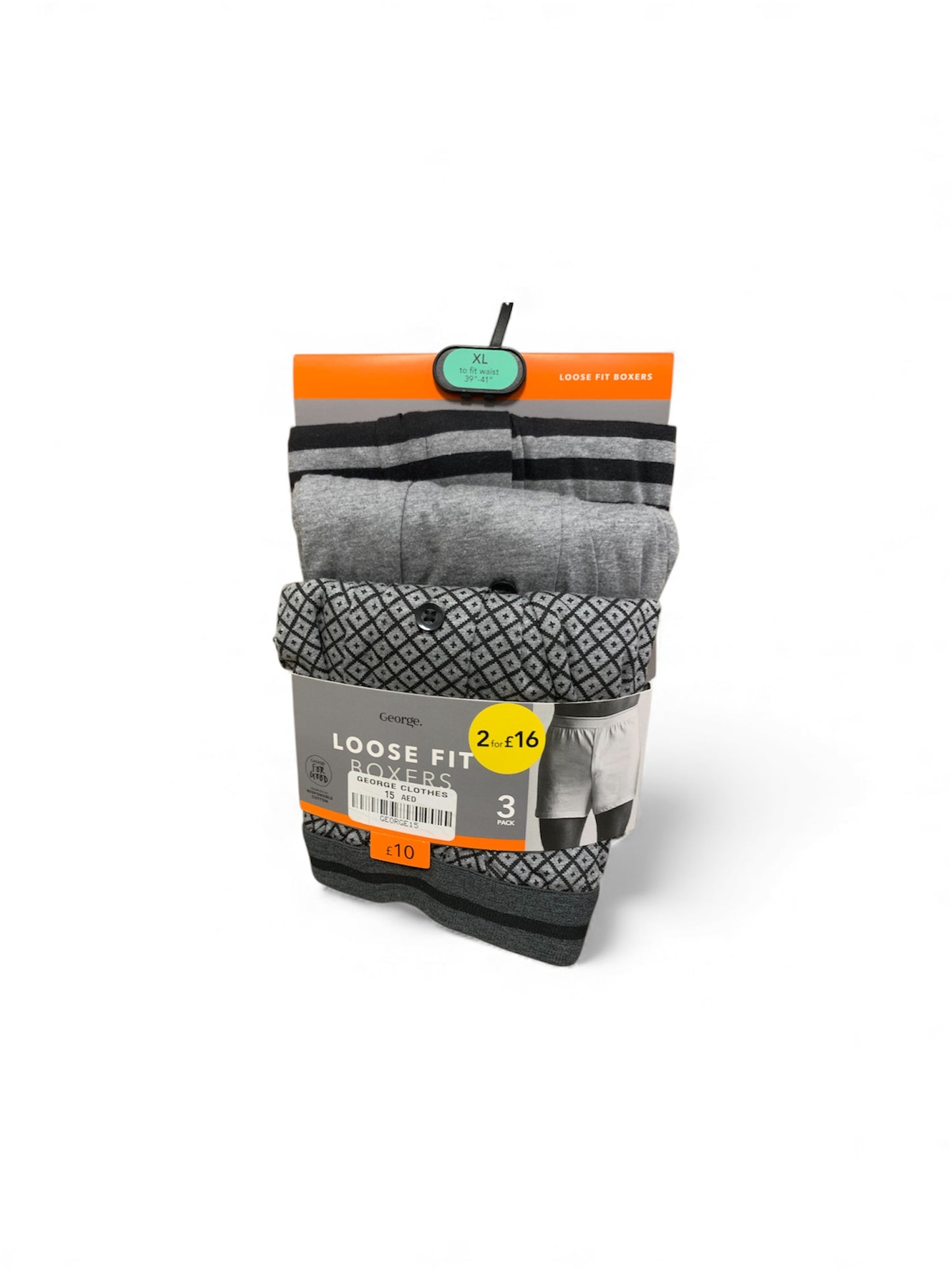 George 3 PK Loose Fit Boxers