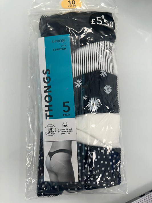 Thong Knickers 5 Pk