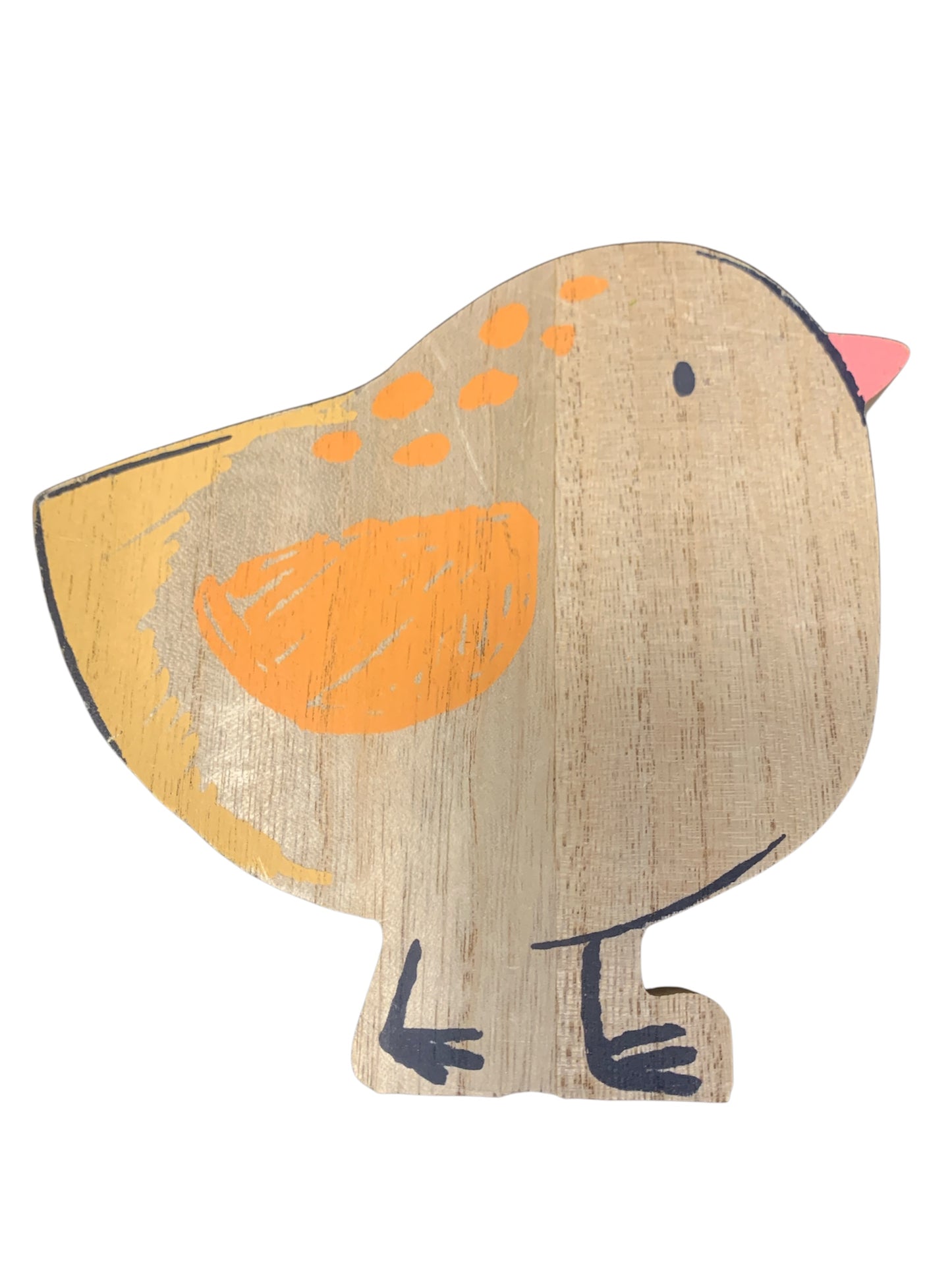 hand-painted wooden Easter egg shelf sitter or decorative accent.