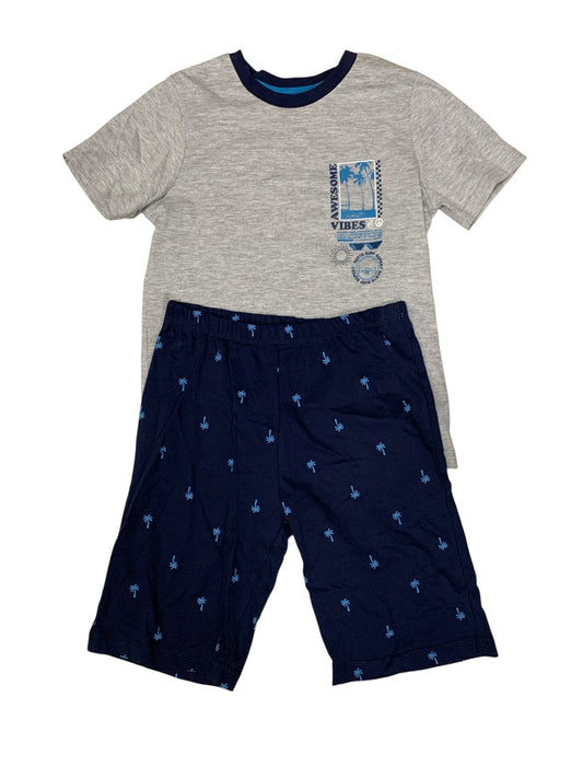 Palm Trees tee and shorts pajama set