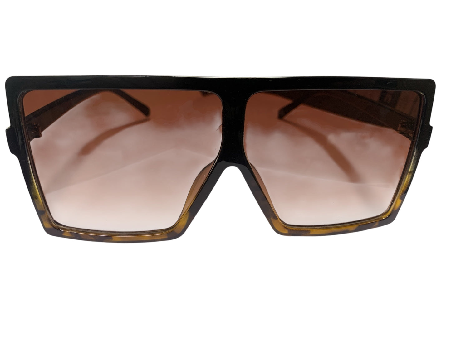 Sunglasses Flat Top Mobster Square Rectangle Oversize Plastic