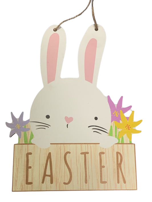 Easter Bunny Hanging Plaque