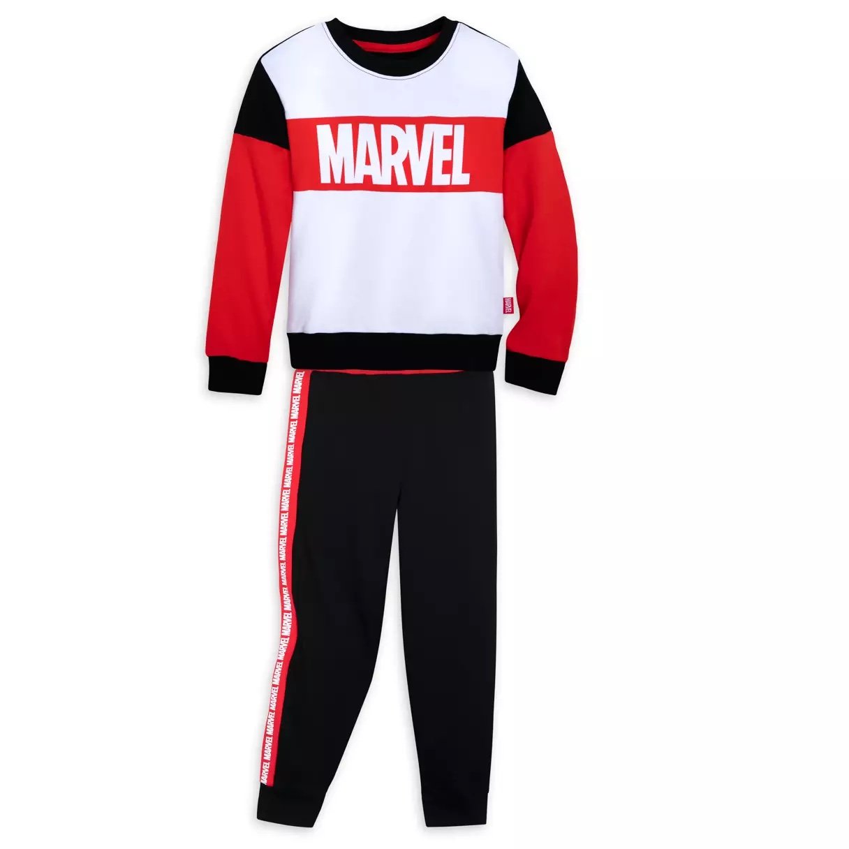Marvel Logo Sweatshirt and Pants Set for Kids 5-6 Years | Comfy and Cool