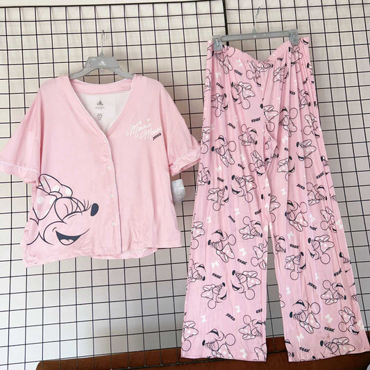 Girls' Disney Minnie Mouse Pyjama Set - Size SMALL.