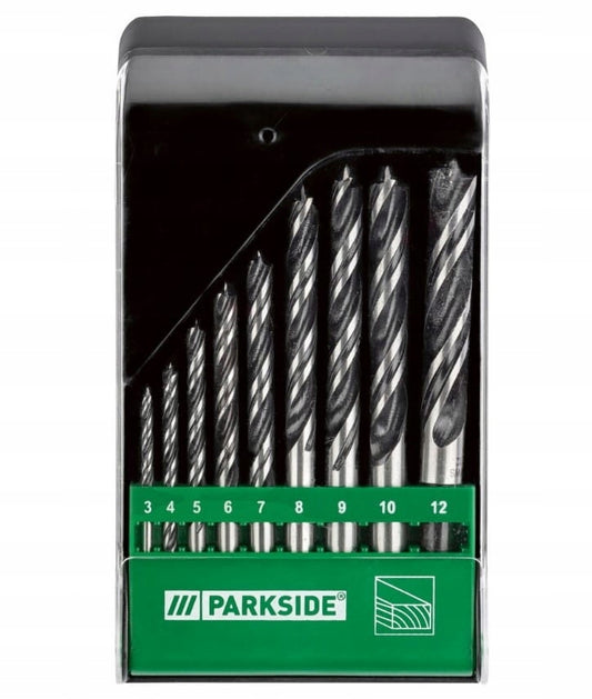 Parkside 9-Piece Wood Drill Bit Set