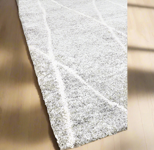 Modern Geometric Living Room Rug, Abstract Design, Revive Grey from Rugs & More