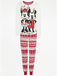 Christmas Disney Mickey Minnie Mouse Fairisle Pyjama set