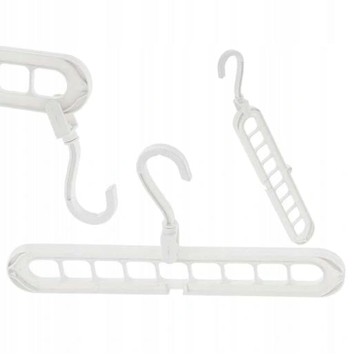 WEINBERGER Shirt Hanger Organizer, Foldable, 9 Places - WHITE