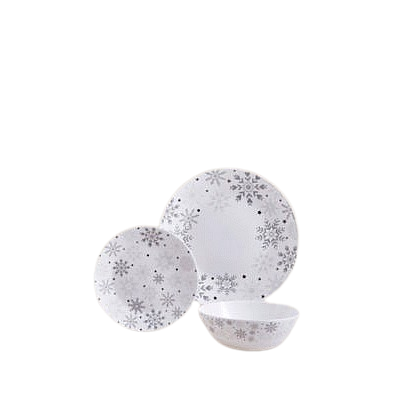 George Home Snowflake Dinner Set - 12 Piece