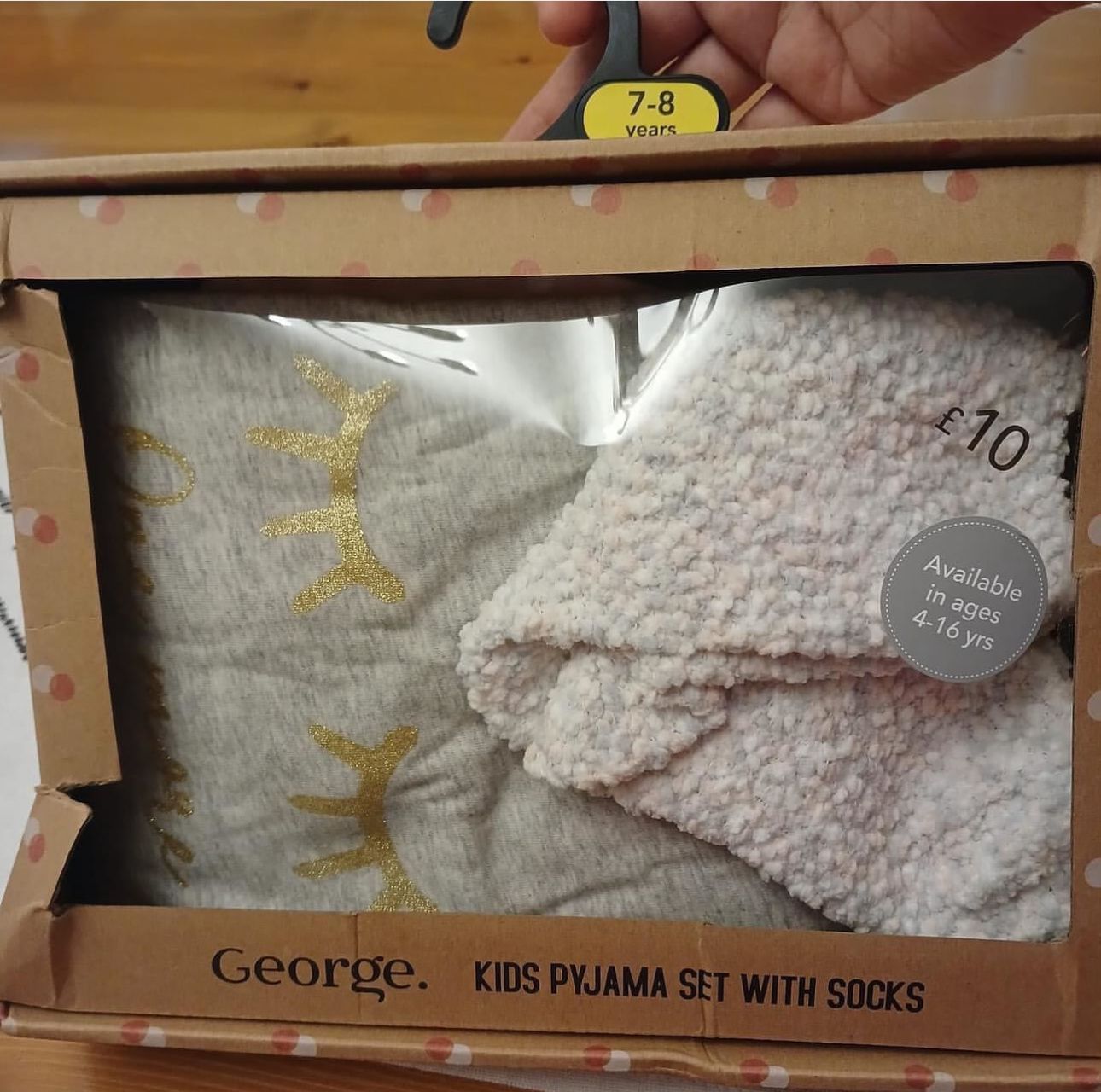George Kids Pyjama Set With Socks