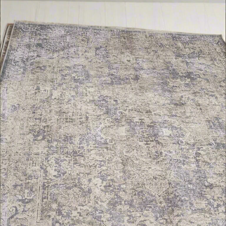 Rugs and More Oppo Washable Grey Rug: Perfect for High-Traffic Areas