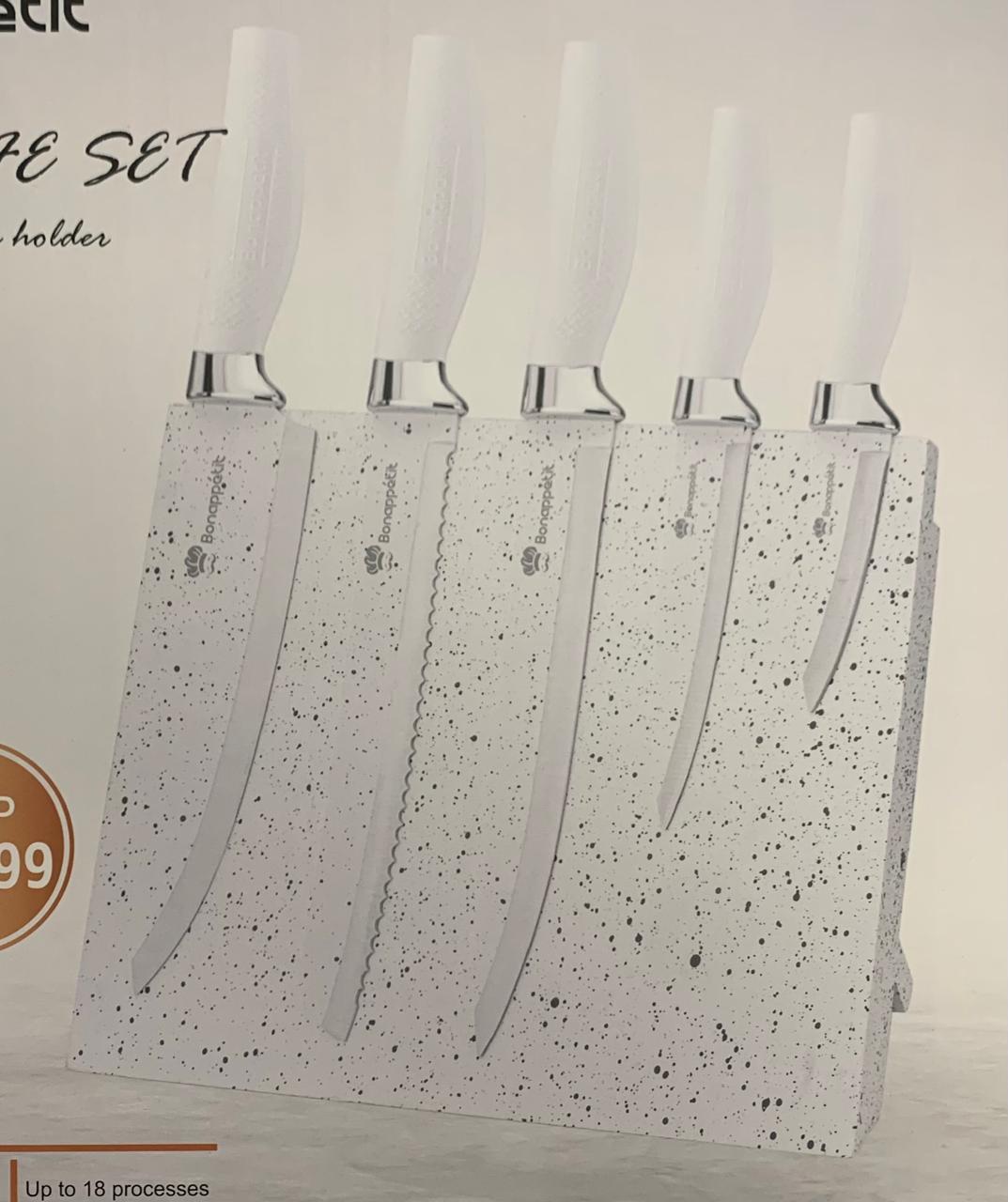 Bonappétit 6-Piece Kitchen Knife Set with Magnetic Block | BP-5010