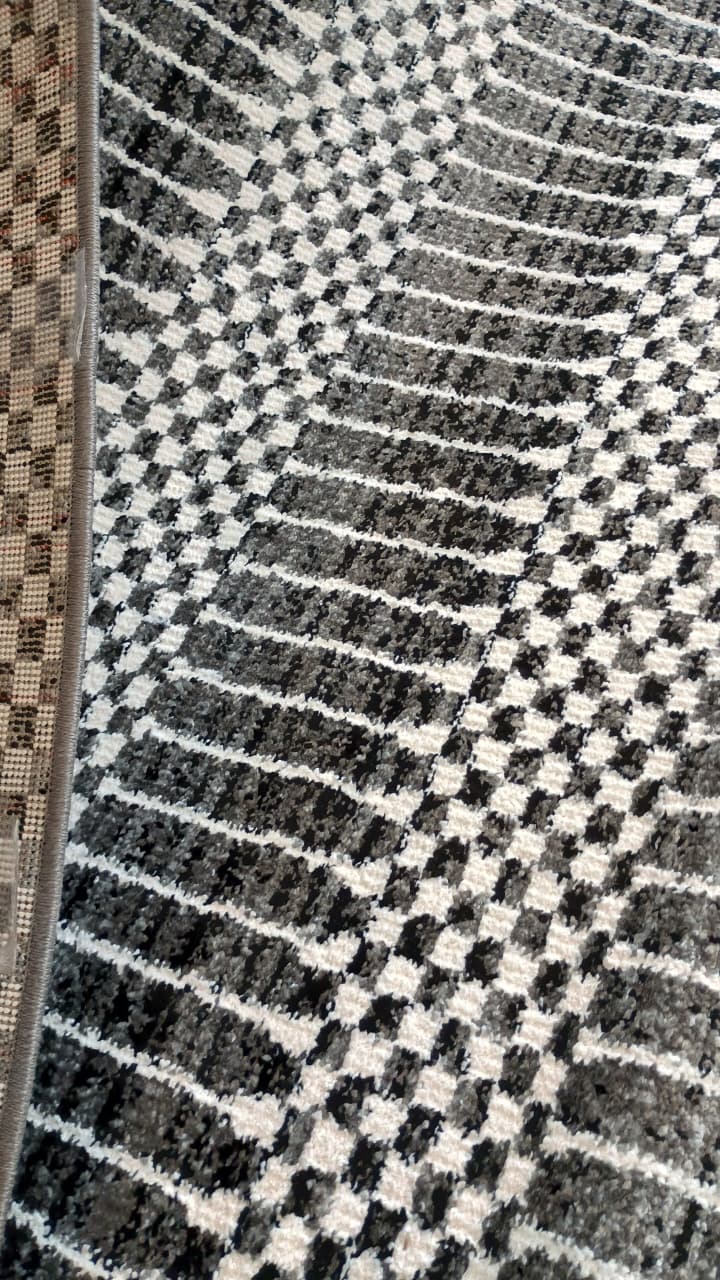 Parque Grey Area Rug - Hardwearing & Washable from Rugs and More