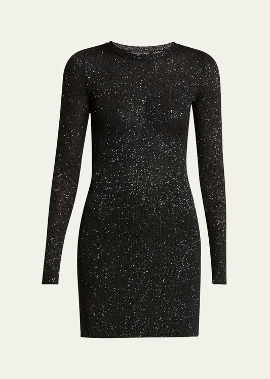 Balenciaga  sequined knit mini dress