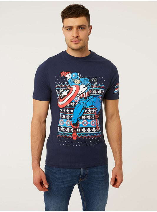 Marvel Captain America Christmas T-Shirt