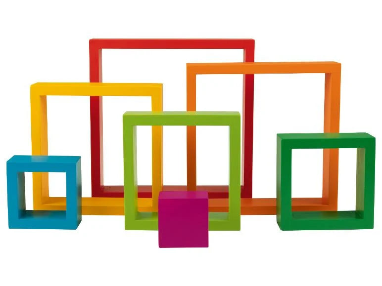 PlayTive Junior Wooden Rainbow Montessori Puzzle