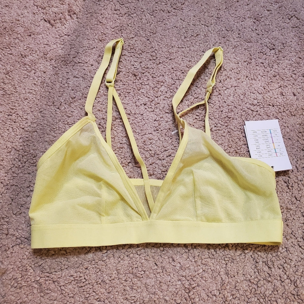 Auden unlined yellow Bralette (L)