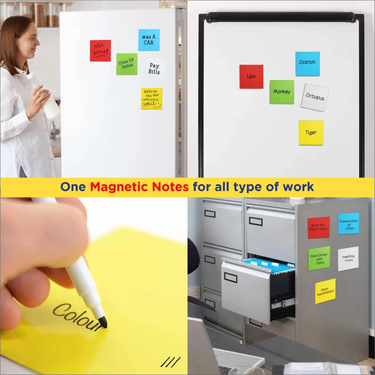 United Office Magnetic Sticky Notes