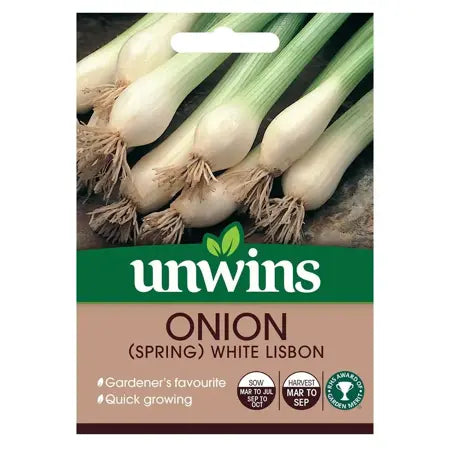 Unwins Onion Spring White Lisbon Seeds