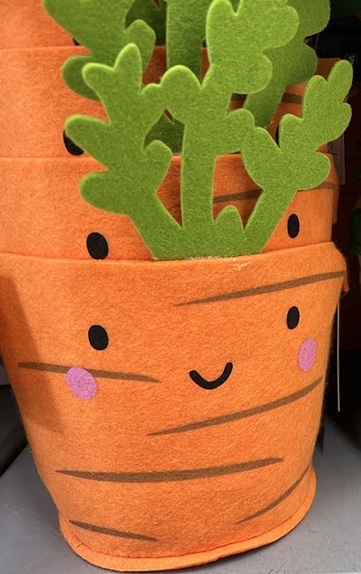 George Easter Hema Carrot Felt Bag