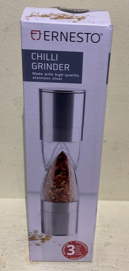 Ernesto Stainless Steel Chilli Spice Grinder Mill 5.2x22cm