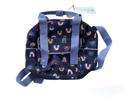 Share Cat & Jack Toddler Backpack: Purple Rainbow Fun!