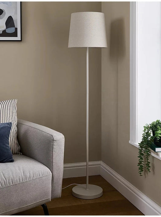 Modern Cream Metal Floor Lamp Lighting Decor