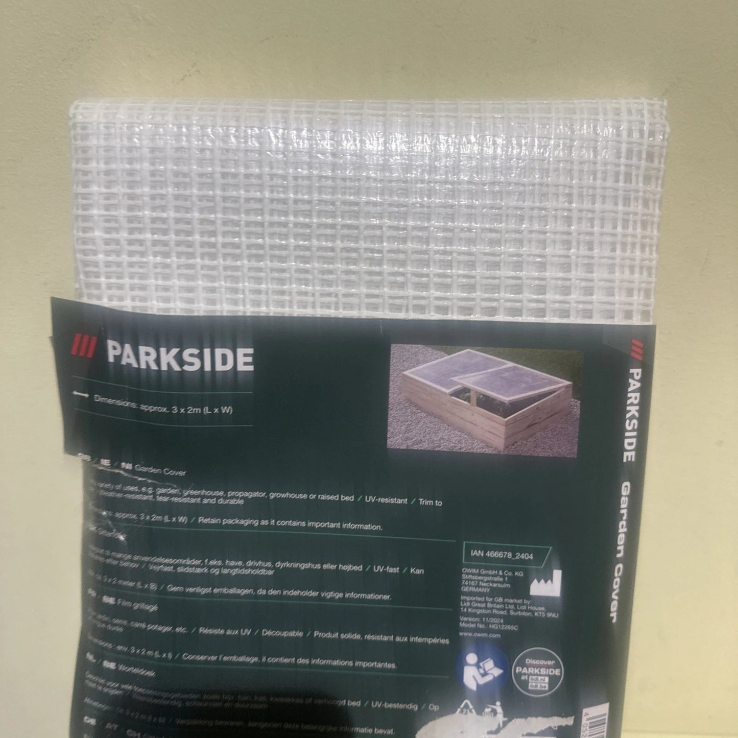 Parkside Garden Cover White - 3 x 2m - Can Be Cut To size