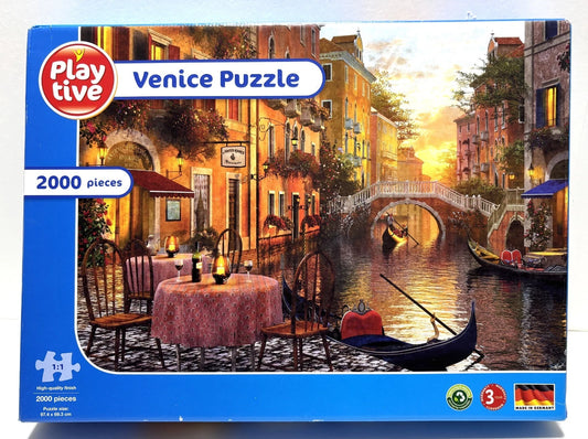 Playtive 2000 Piece Jigsaw Puzzle Venice Italy Complete VGC