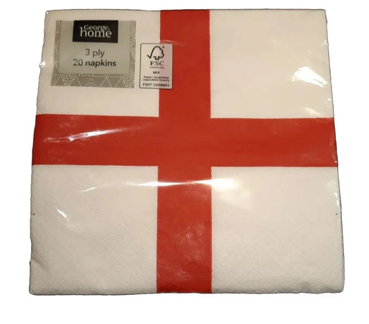 ENGLAND GEORGE PAPER NAPKINS 20pk