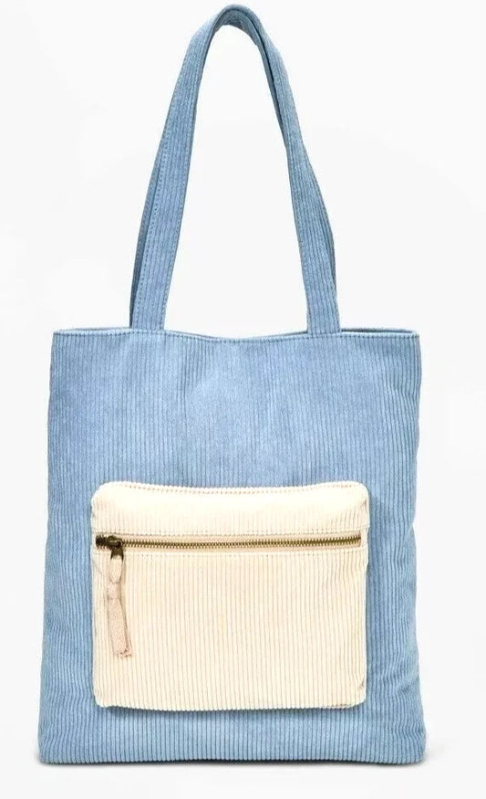 Art Class Kids' Tote Multicolored Handbag Blue with Pocket