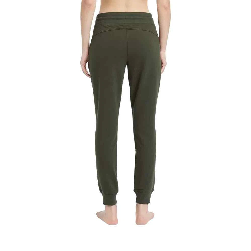 All in Motion Women's Mid-Rise French Terry Joggers, Olive Green (S)