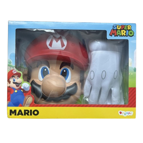Nintendo Super Mario Disguise Fancy Dress Mask And Gloves
