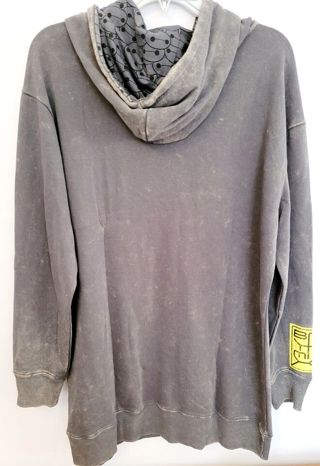 Disney Store Official Big Hero 6  Hooded Sweatshirt in Acid Wash - XL
