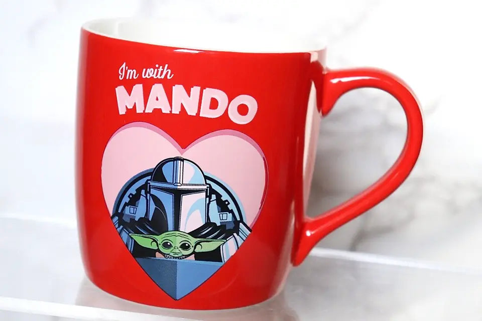 Disney Star Wars The Mandalorian I'm With Mando Mug Red