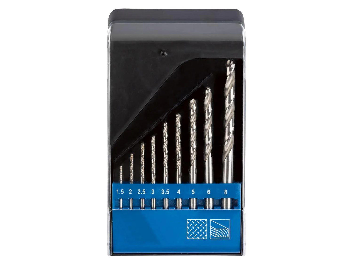 Parkside Brick Drill Bit Set, Blue, 9 pcs