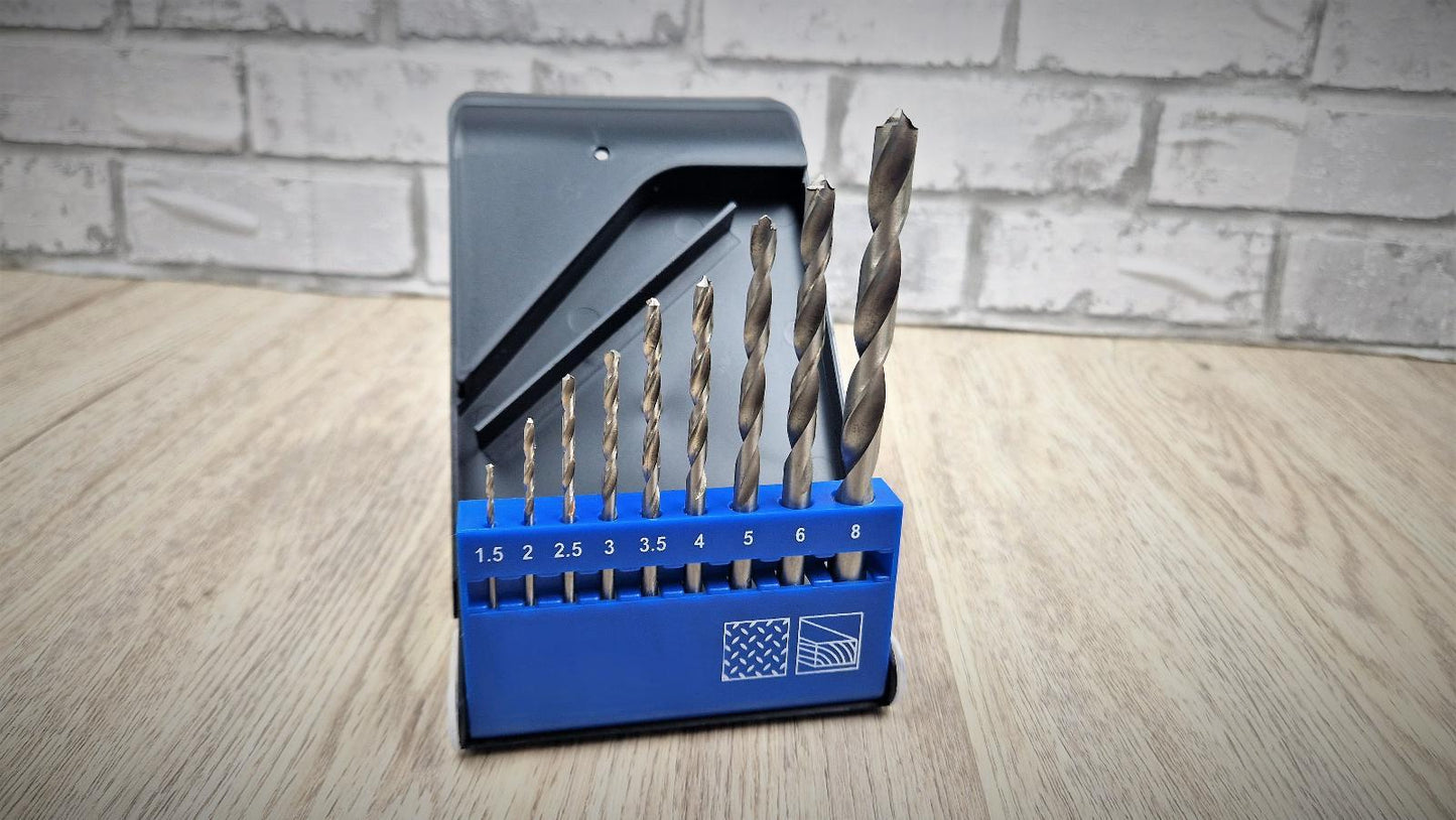 Parkside Brick Drill Bit Set, Blue, 9 pcs