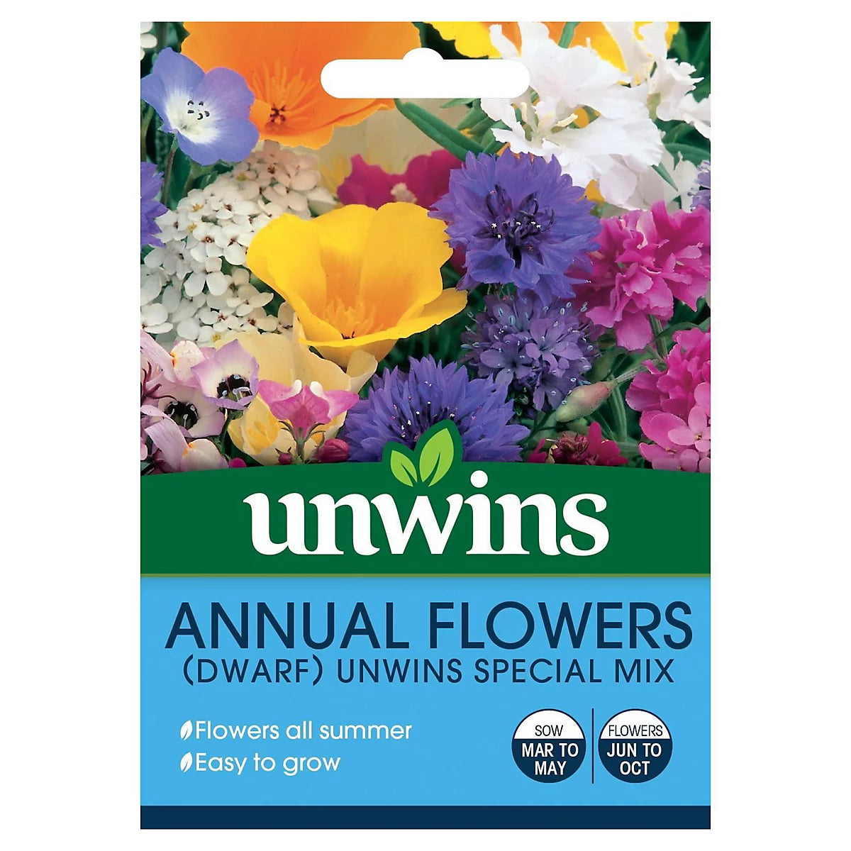 Unwins Annual Flowers Seeds (Dwarf) Unwins Special Mix