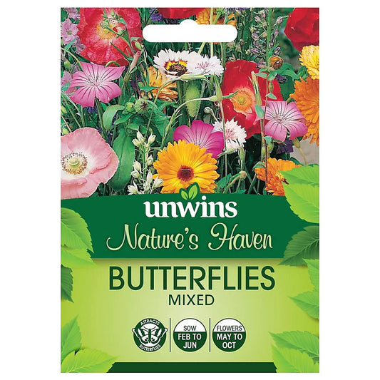 Unwins Flower Seeds Butterflies Mixed