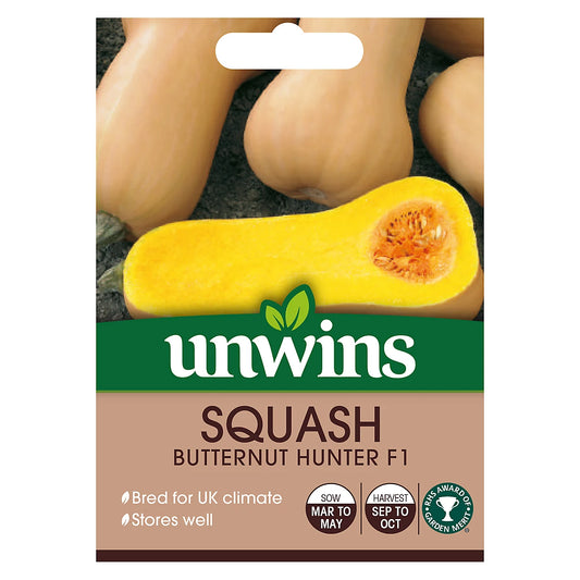 Unwins Squash Butternut Hunter F1 Seeds