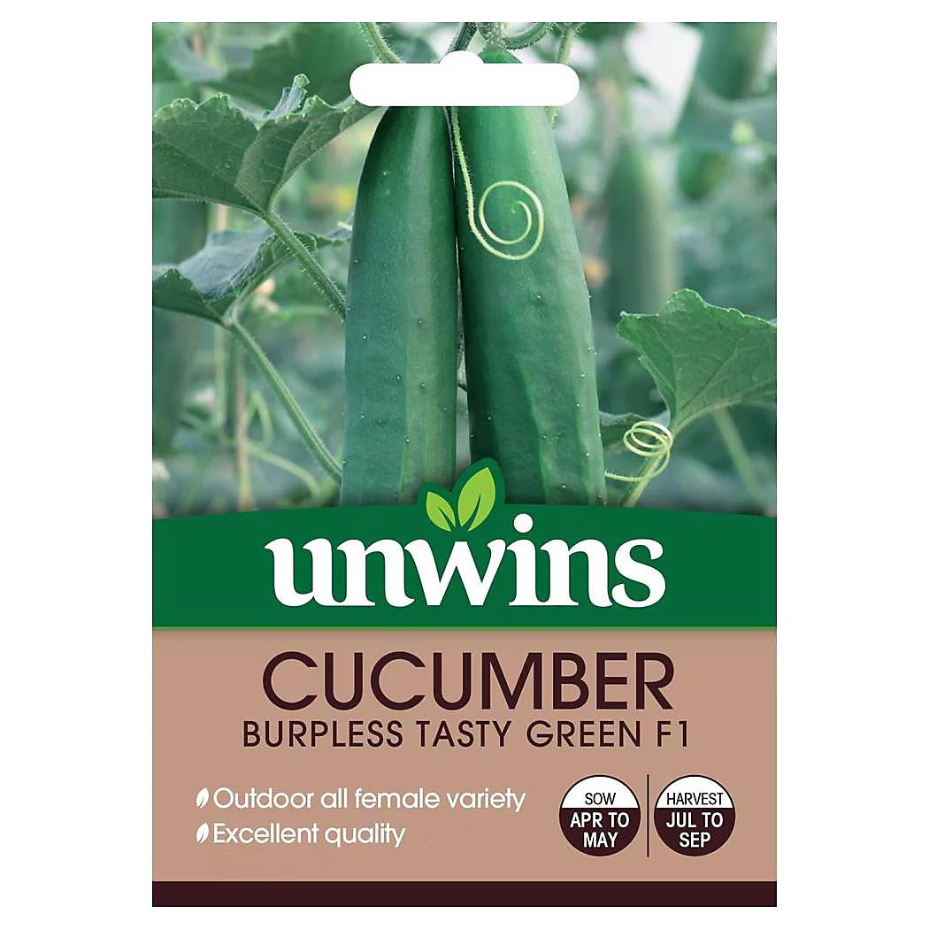 Unwins Cucumber Burpless Tasty Green F1 Seeds